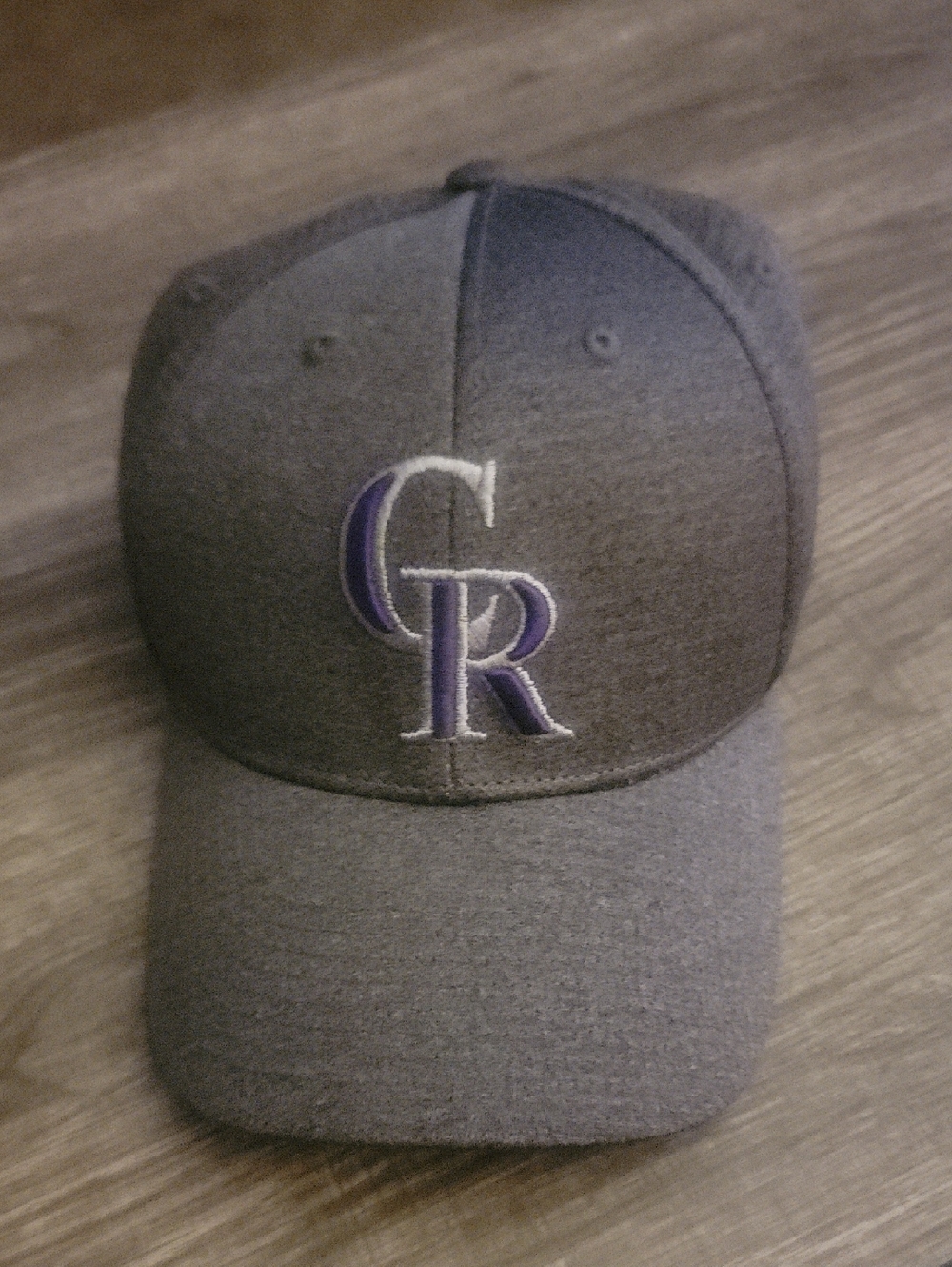 Gray Colorado Rockies Embroidered Baseball Cap - Men's Or Womens Accessory. New